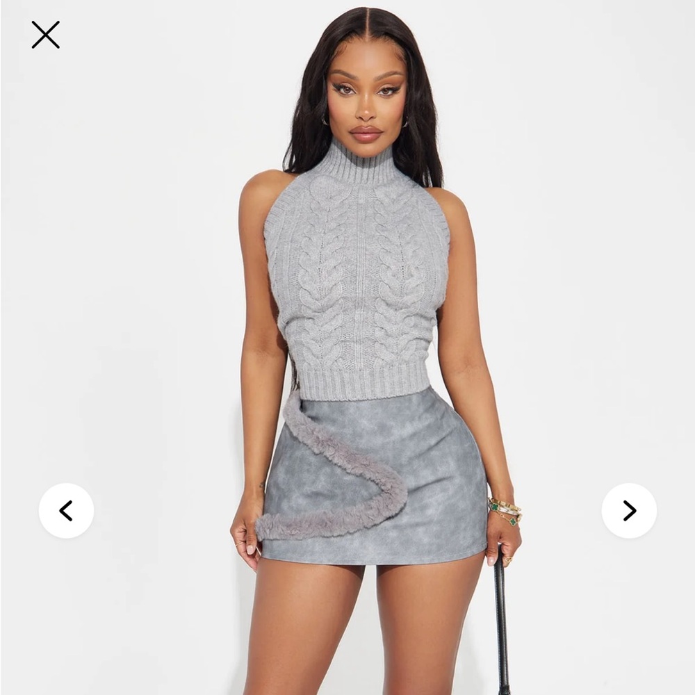 Never Gets Cold Backless Sweater Top